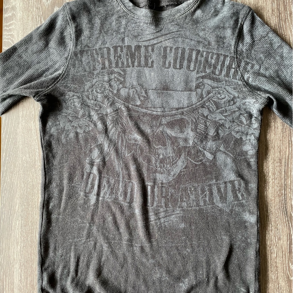 Grundge y2k long skull long sleeve